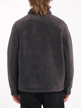 Edwart II Zip Fleece asphaltblack Rueckenansicht