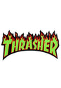 Flame Sticker Medium green Vorderansicht