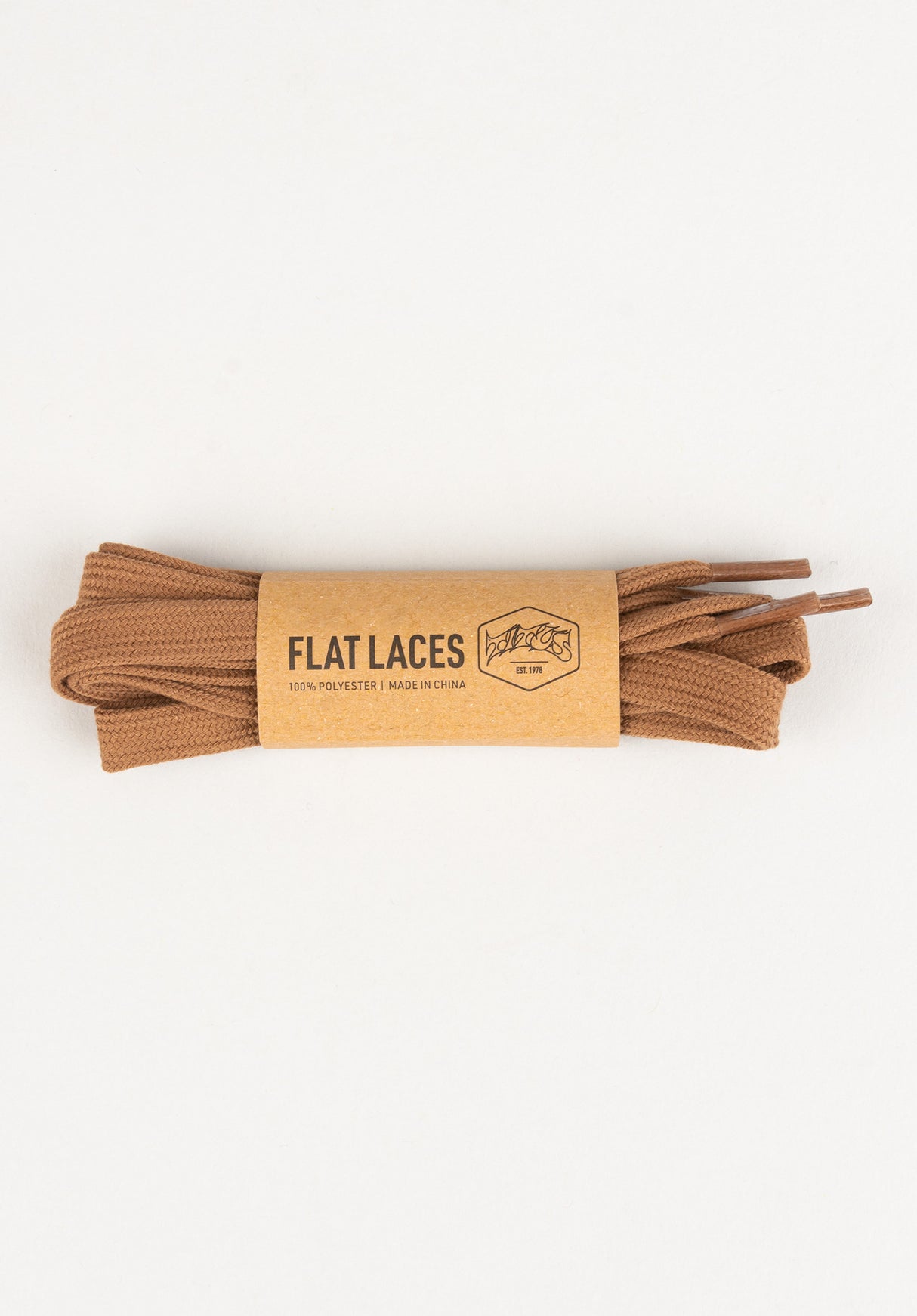 Flat Laces brown Vorderansicht