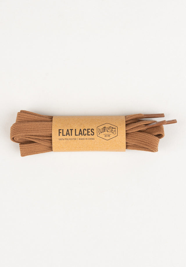 Flat Laces brown Vorderansicht