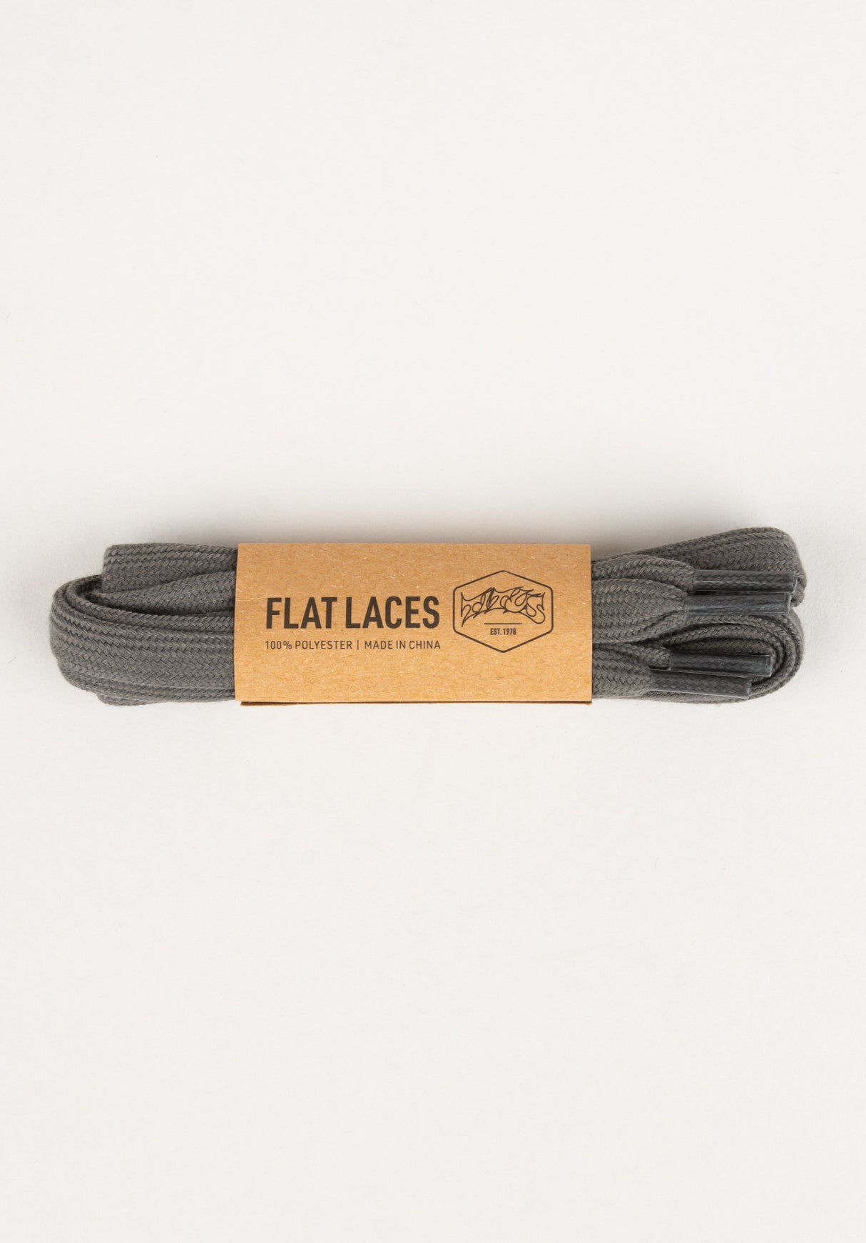 Flat Laces darkgrey Vorderansicht