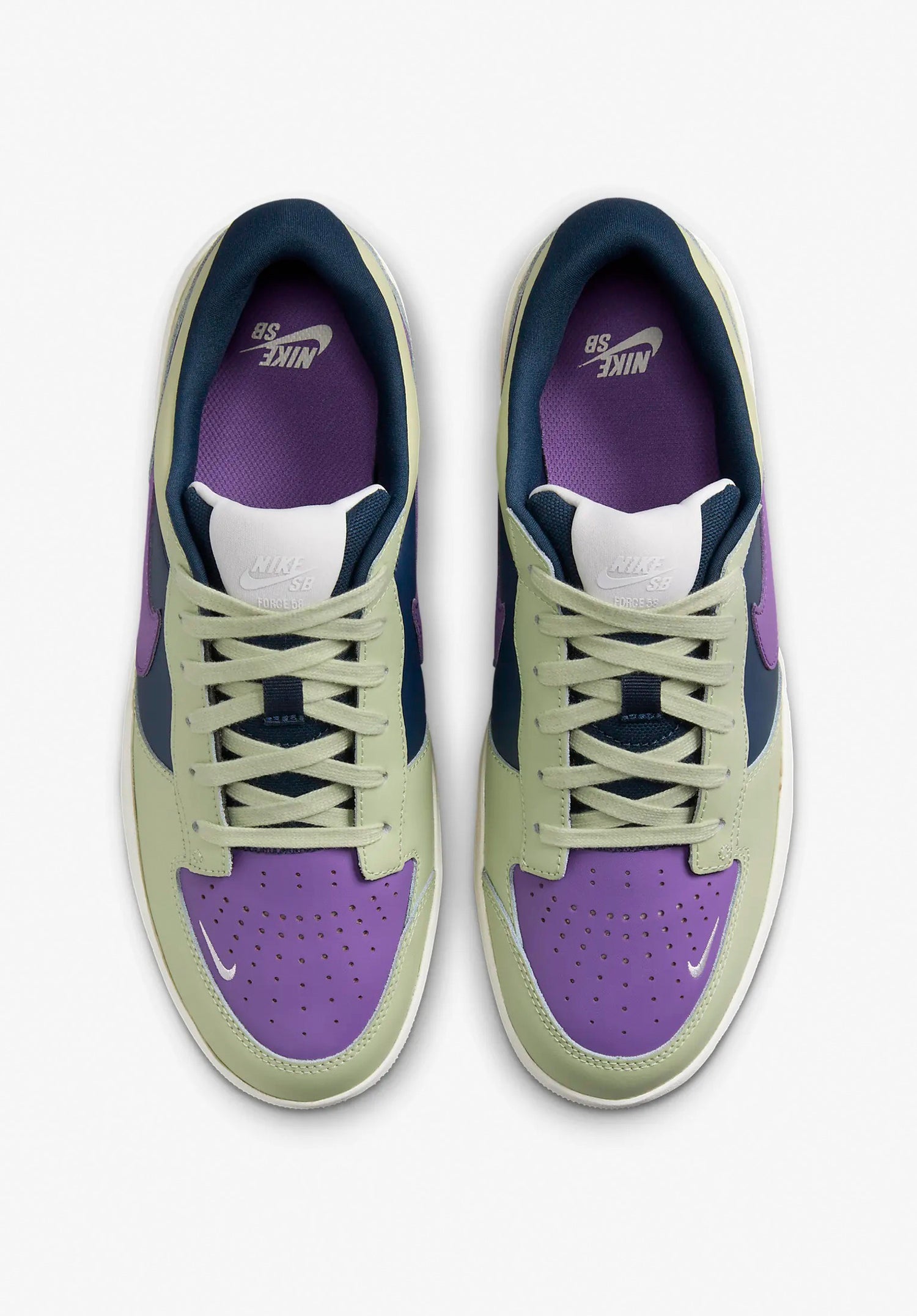 Force 58 Premium Leather oliveaura-blackraspberry-armorynavy Rueckenansicht Zoom Image