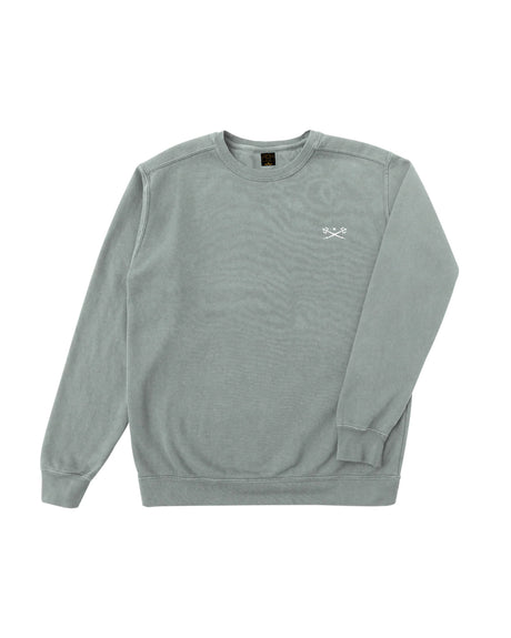 Go-To Pigment Dyed Crew Fleece sage Vorderansicht