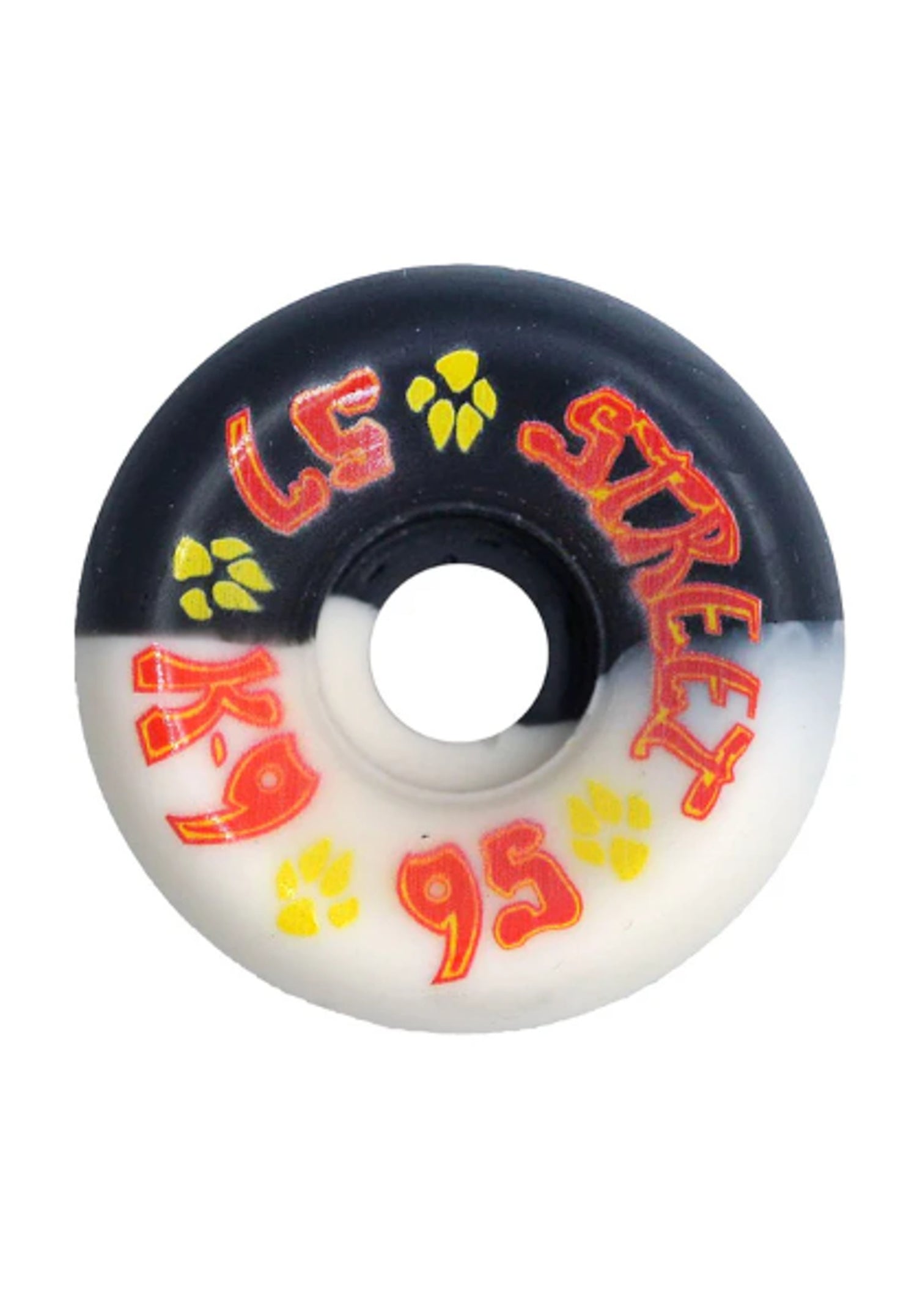 K-9 80's Street Wheels 95a black-white Vorderansicht Zoom Image