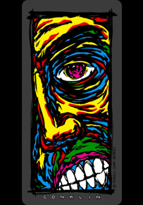 Lance Conklin Face Sticker multicolor Vorderansicht
