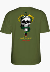 Mc Gill Skull & Snake military-green Rueckenansicht