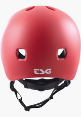 Meta Solid Color satin gentle red Rueckenansicht