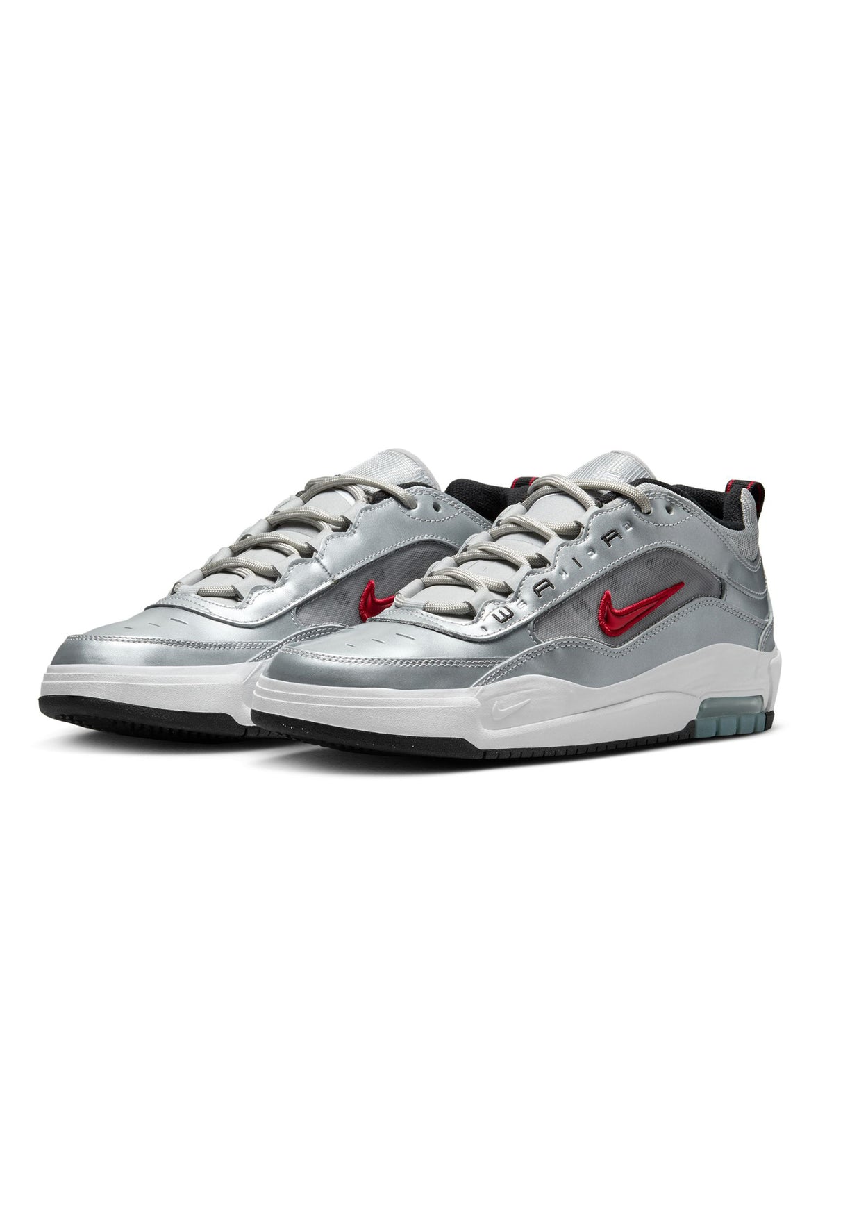 Nike SB Air Max Ishod PRM metallicsilver-varsityred Rueckenansicht