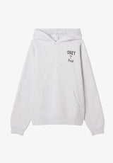 Obey Posse Extra Heavy Hood ashgrey Rueckenansicht