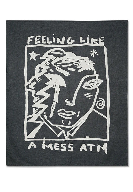 Picnic Blanket Mess ATM black-white Rueckenansicht