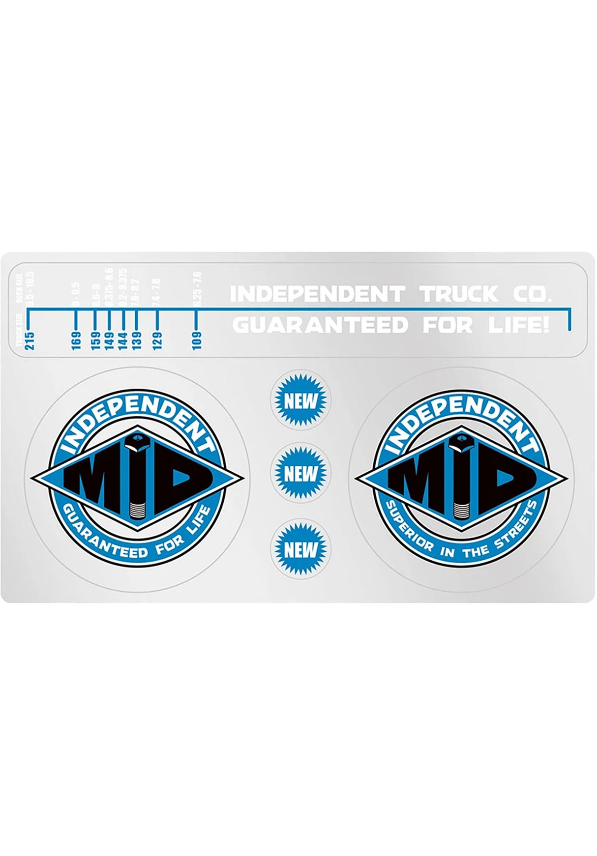 Pop Indy Mid Static Decal Sticker multicolored Vorderansicht