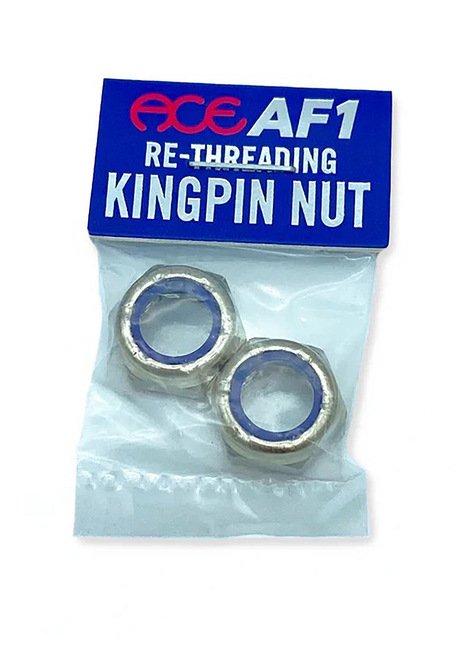 Re-Threading Kingpin Nuts Pack of 2 silver Vorderansicht Zoom Image