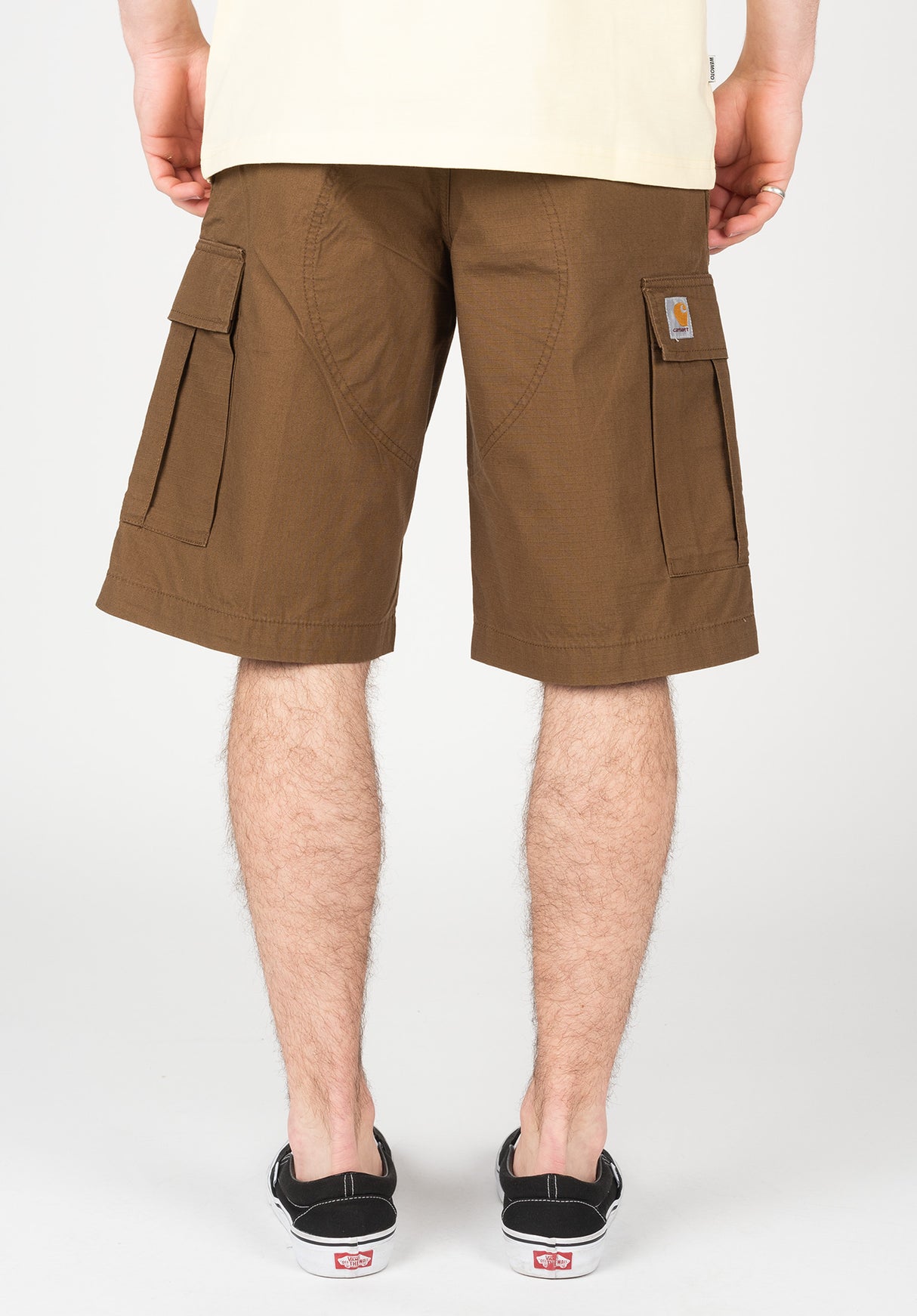 Regular Cargo Short lumber-rinsed Closeup1