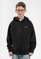 Retro Classic Logo Kids blackfaded Rueckenansicht