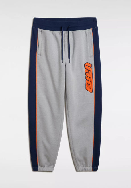 Retro V Loose Fleece Pant cement-heather Vorderansicht