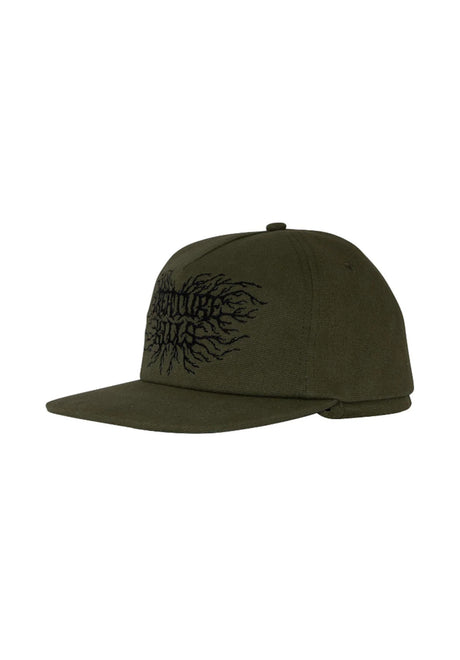 Scribe 5-Panel Strapback Unstructured army-green Vorderansicht