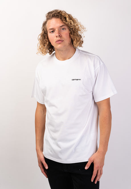 Carhartt WIP Script Embroidery T-Shirt white-black – Ansicht 1