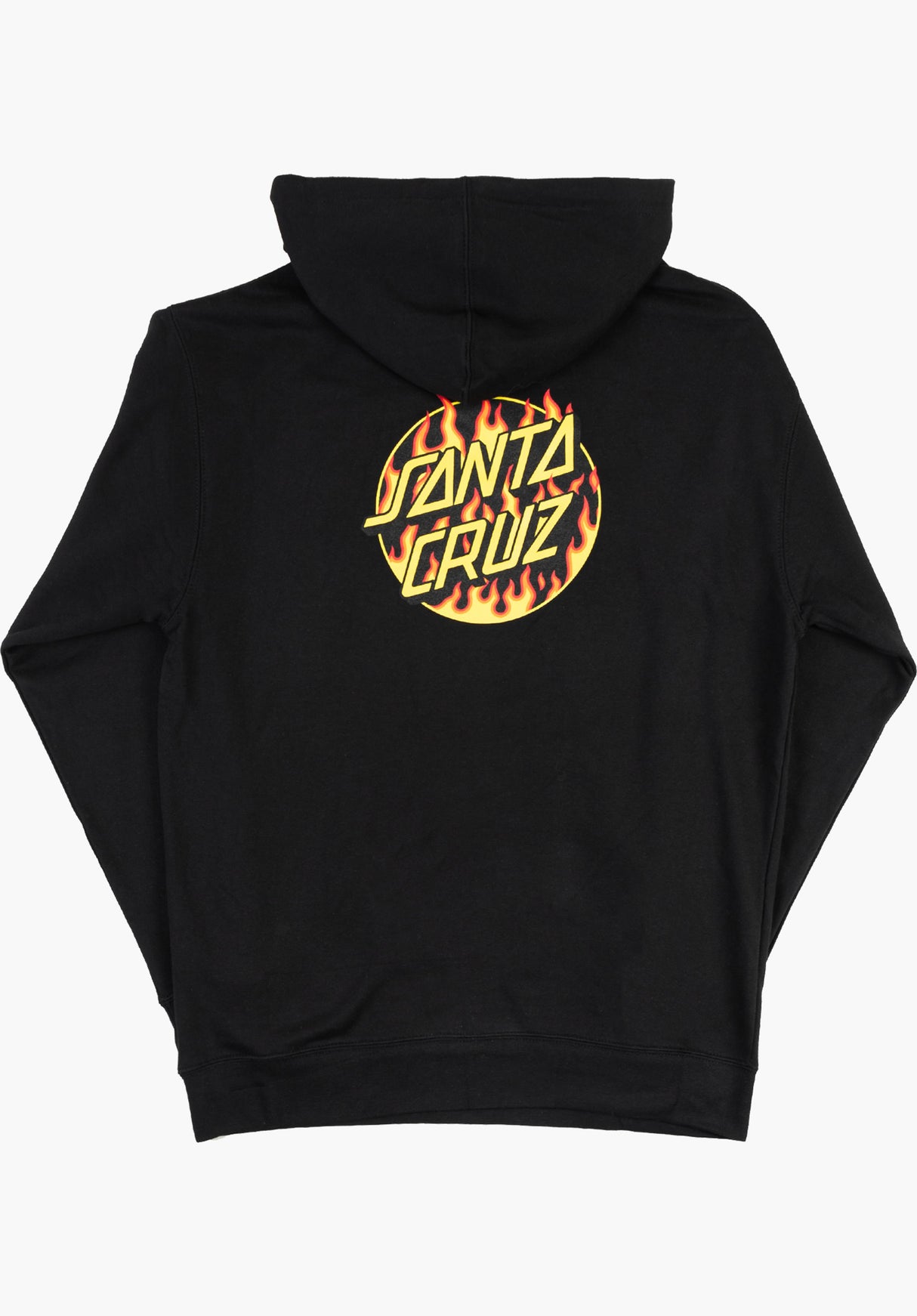 Thrasher Flame Dot Girl Hooded black Rückenansicht