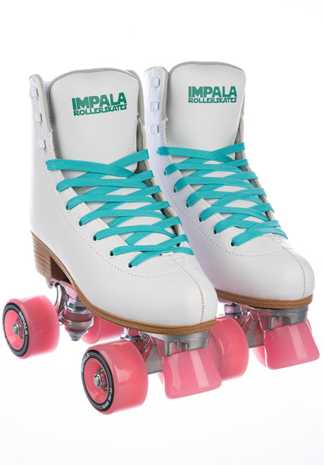 Quad Rollschuhe / Rollerskates white Vorderansicht