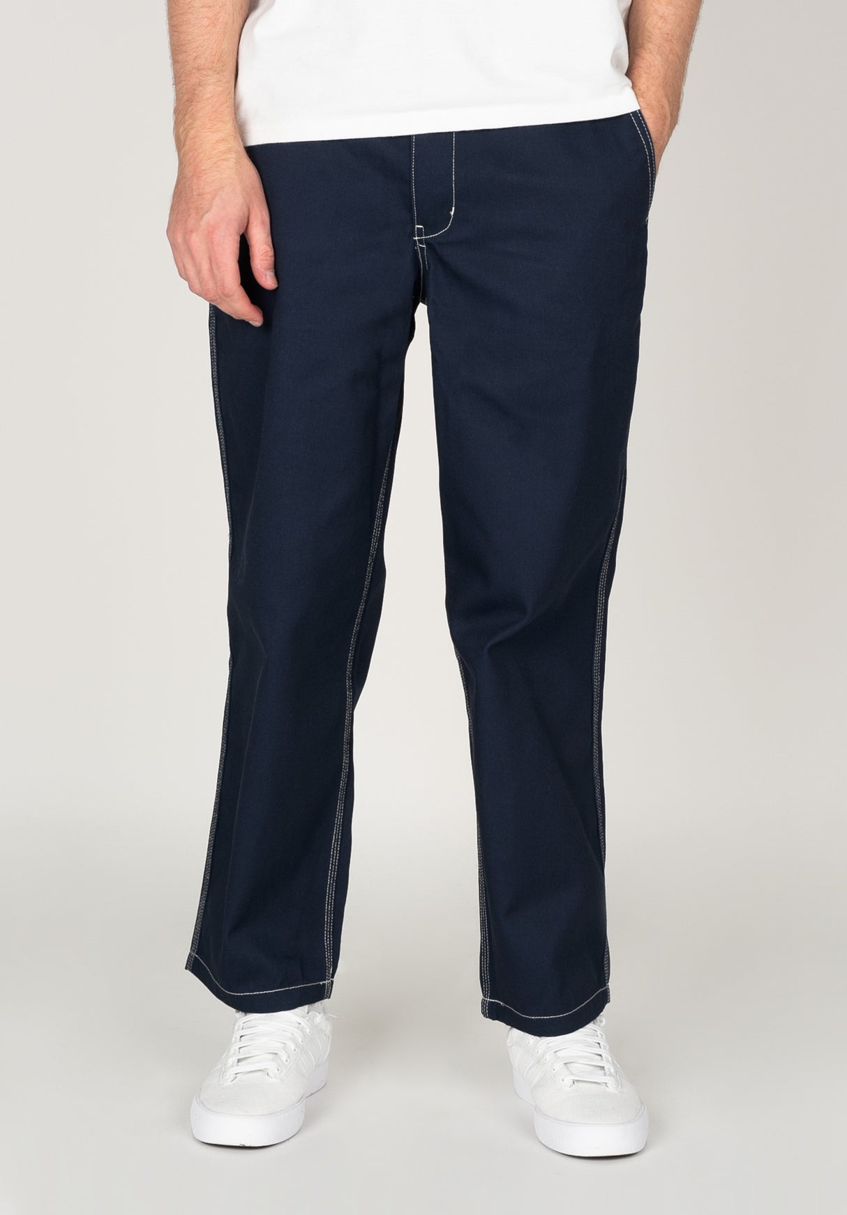 Boyd Pant navy-white Vorderansicht