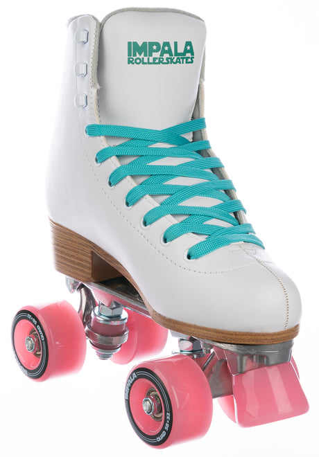 Quad Rollschuhe / Rollerskates white Rückenansicht