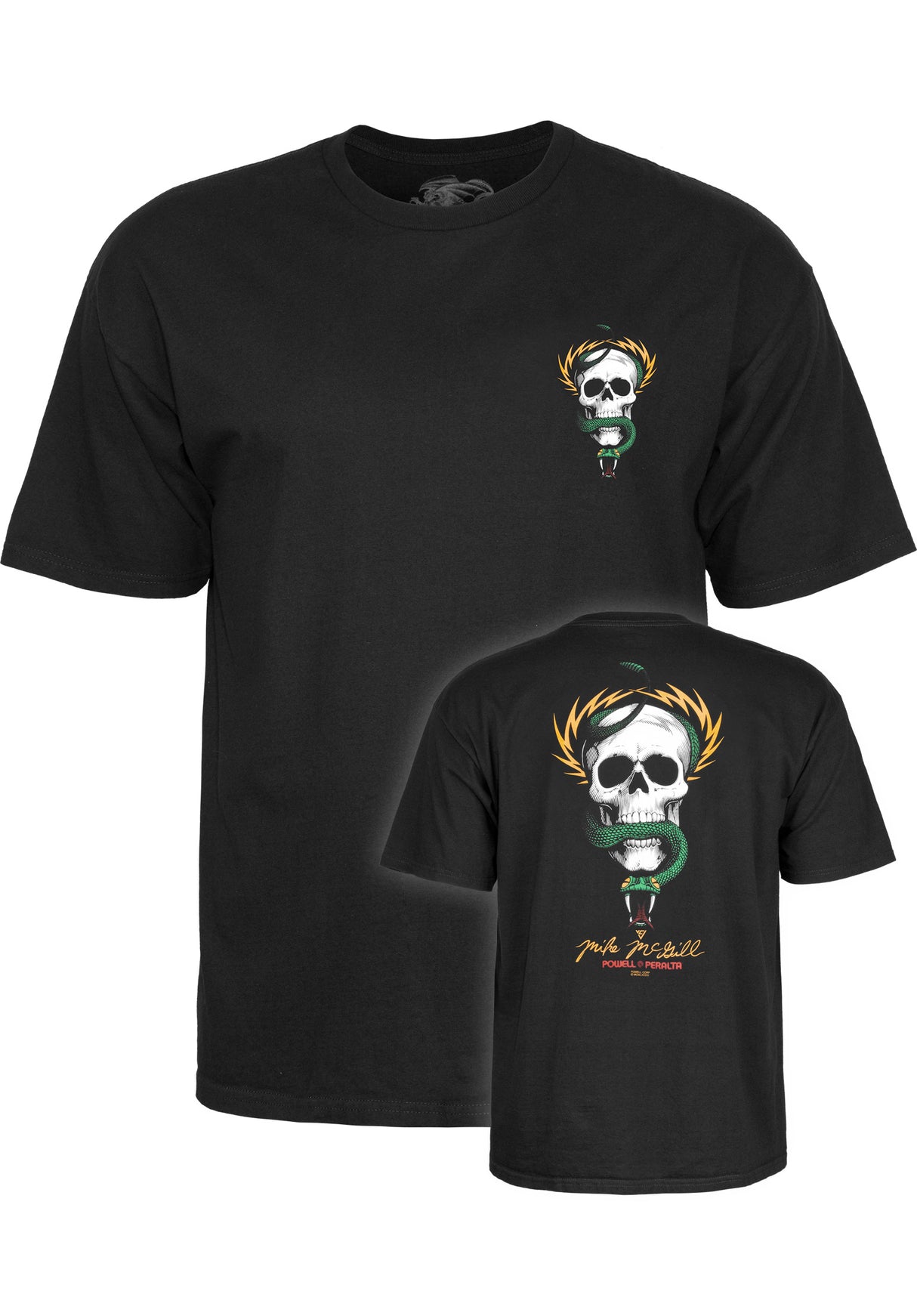Mc Gill Skull & Snake black Vorderansicht