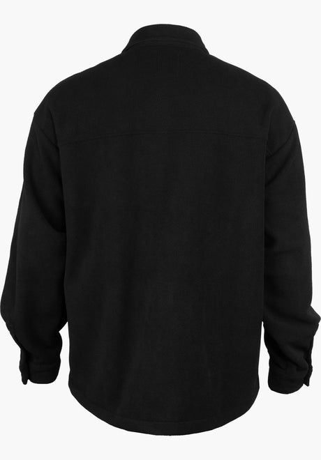 Black & Gold Butten Fleece black Rückenansicht