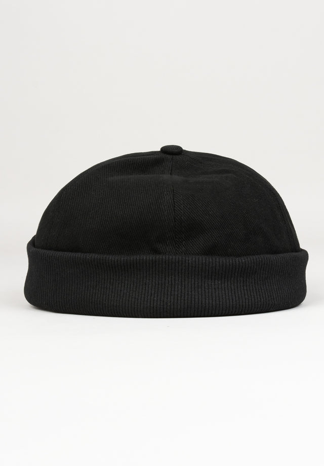 Docker Cap black Vorderansicht