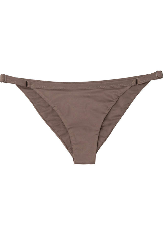 Solid Medium Bikini-Bottom raisin Vorderansicht