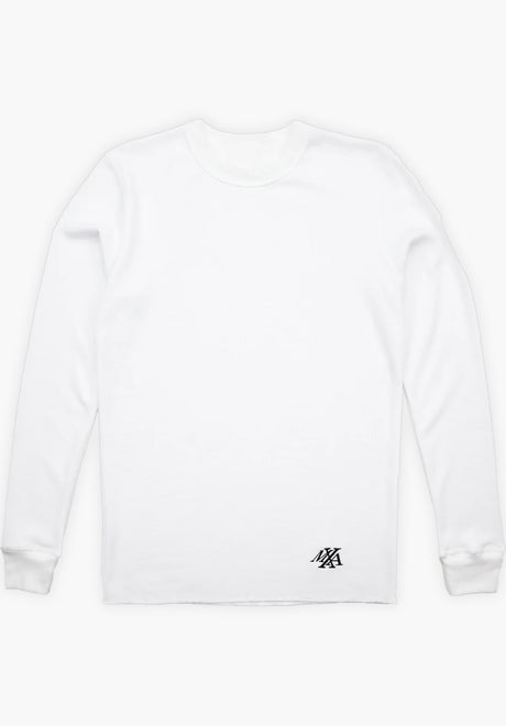 Embroidered Logo Thermal white Vorderansicht