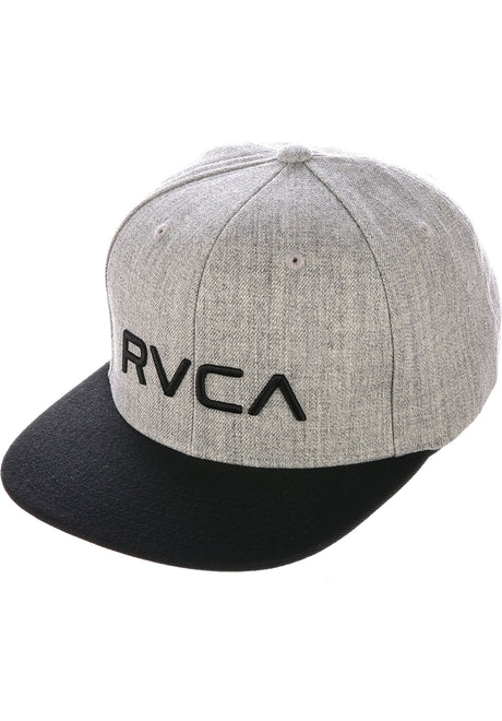 RVCA Twill Snapback II heathergrey-black Vorderansicht