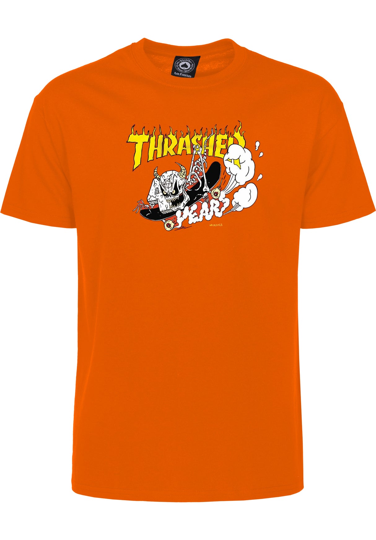 40 Year Neckface orange Vorderansicht