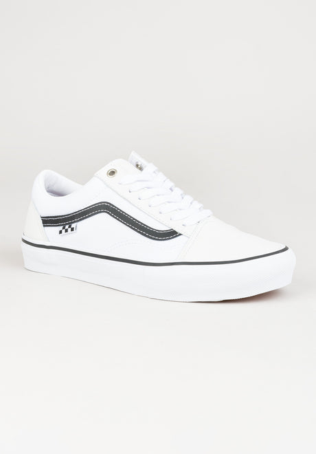 Skate Old Skool leatherwhite-white Vorderansicht