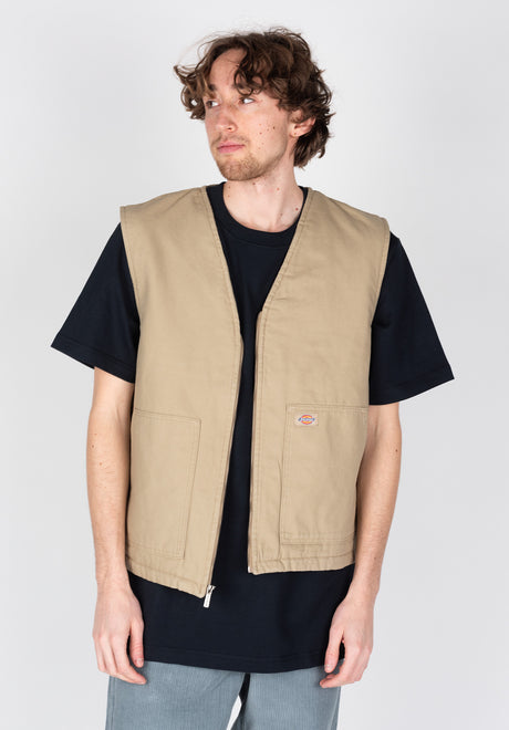 Duck Canvas Smr Vest stonewashed-desertsand Vorderansicht