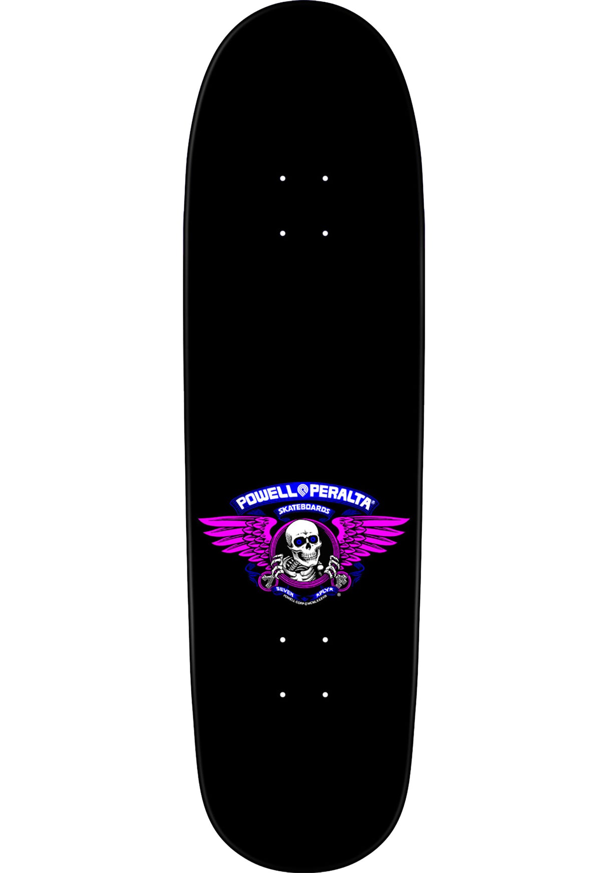 Hot Rod Flames blue-black Rückenansicht