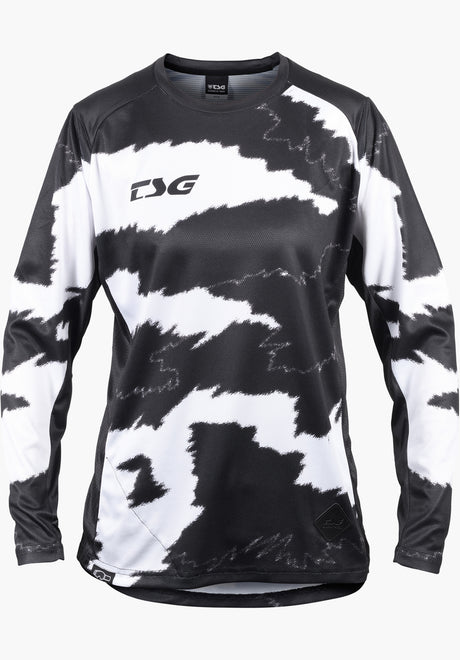 Glacier Jersey Women white black Close-Up1
