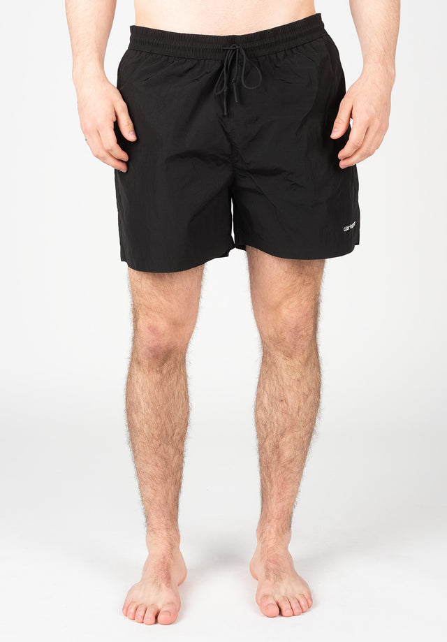 Tobes Swim Trunks black-white Vorderansicht