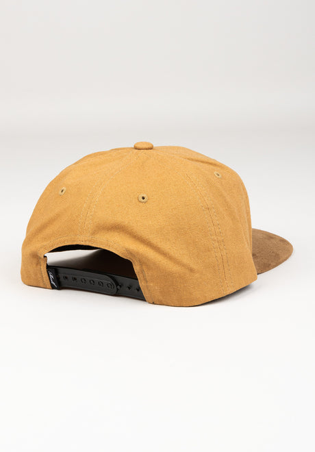 Suede 6-Panel ocrebrown Rückenansicht