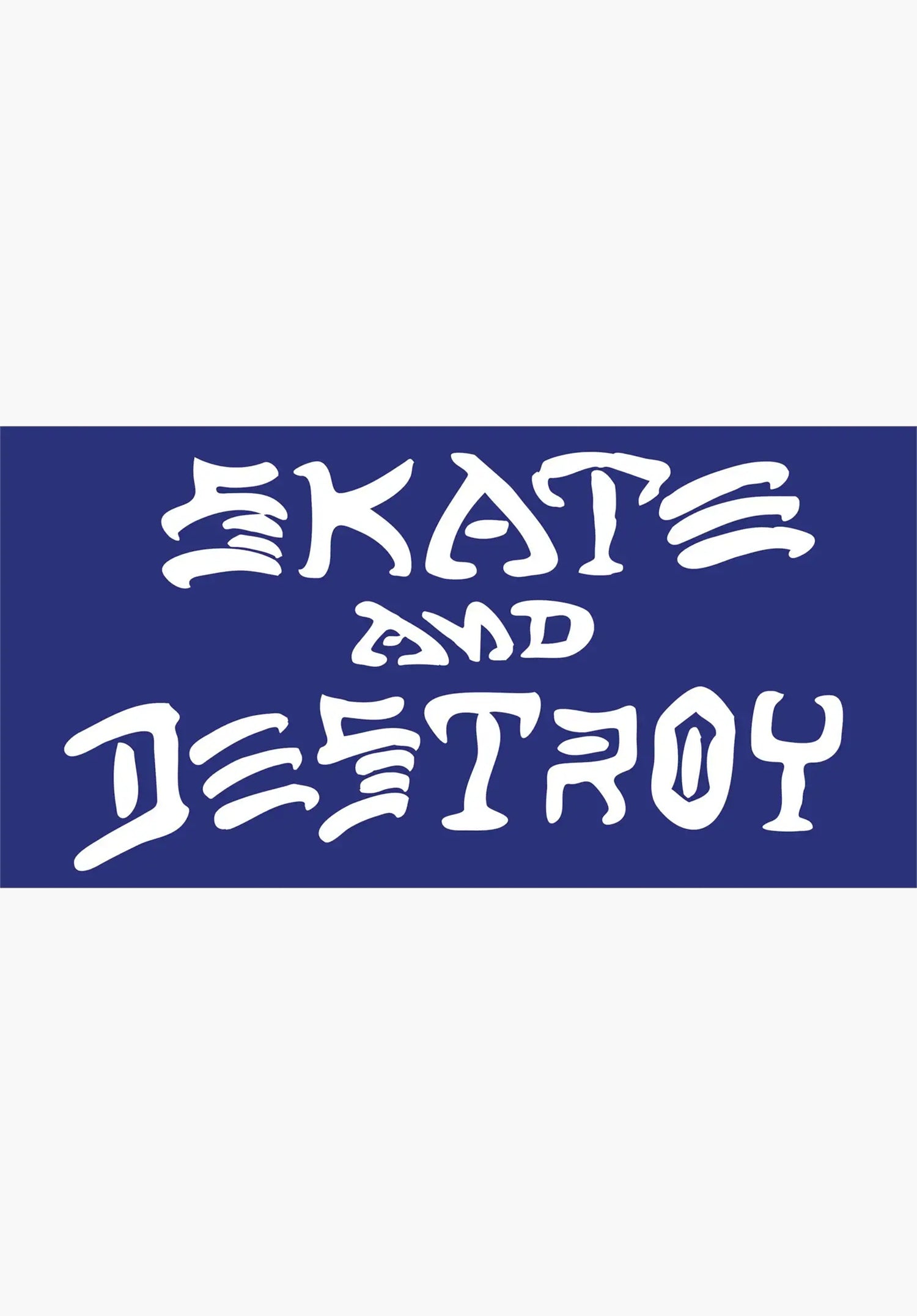 Skate and Destroy Medium Sticker blue Vorderansicht Zoom Image