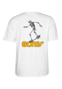 Skateboard Skeleton III white Vorderansicht