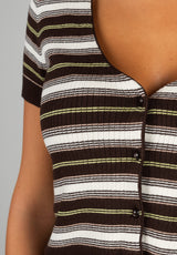 Taylor Sweater Top java Rueckenansicht