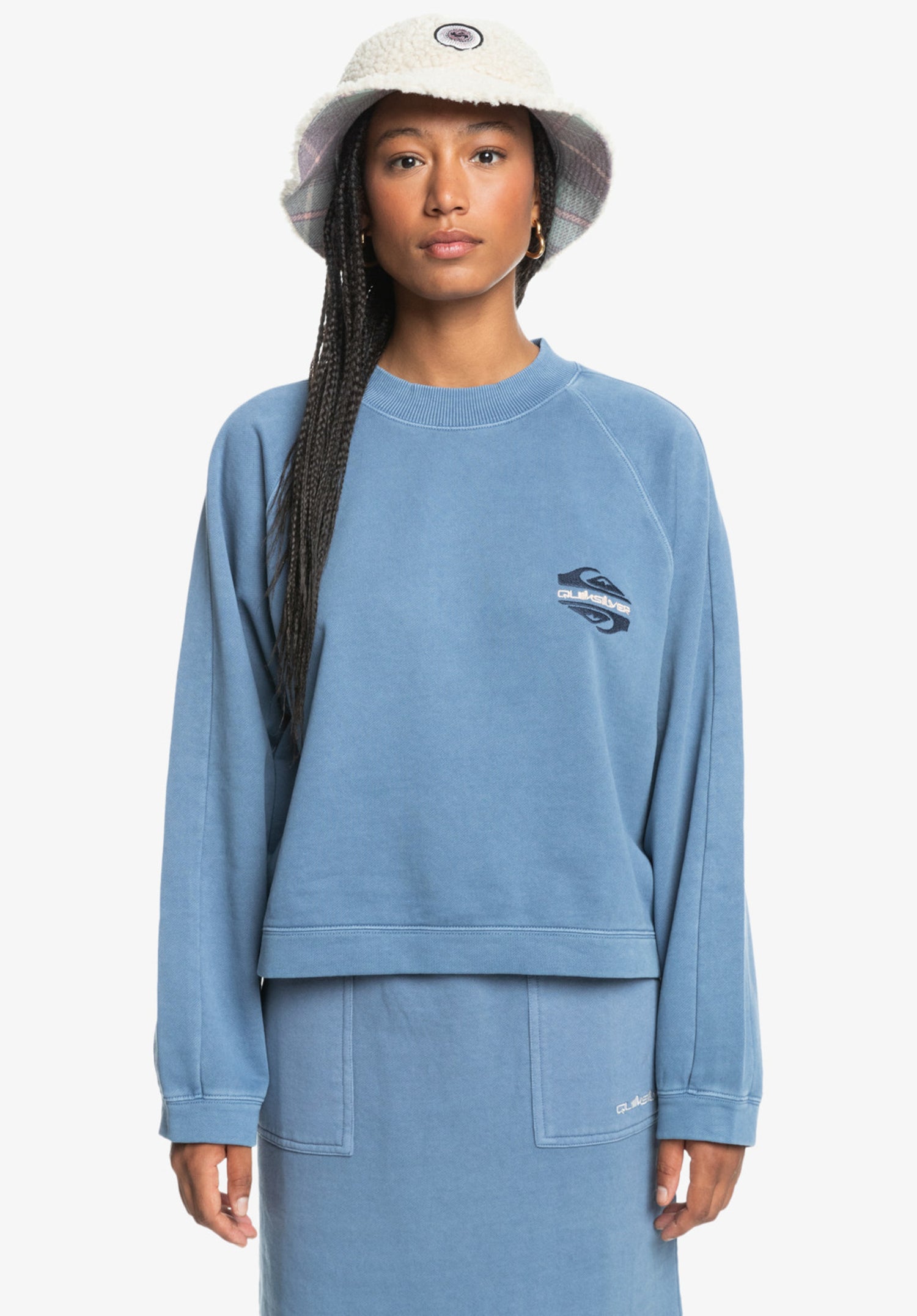 Uni Crew Block Screen vintageindigo Vorderansicht Zoom Image