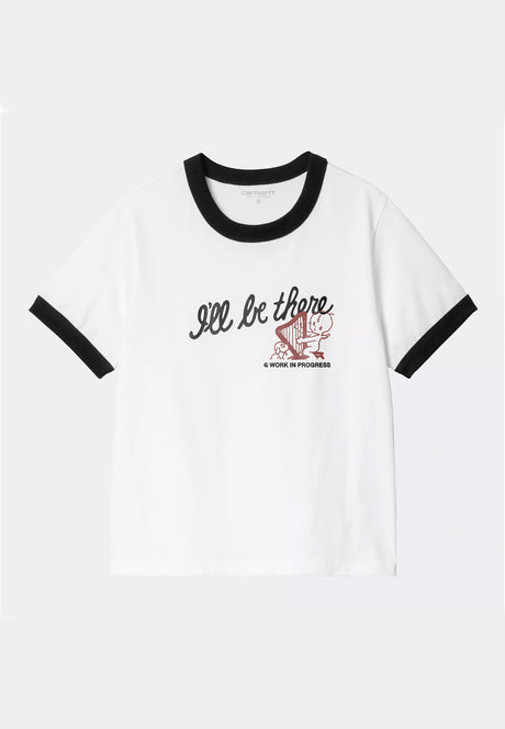 Carhartt WIP W' I'll Be There T-Shirt whiteheavystonewash – Vorderansicht