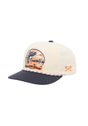 Whitley 5-Panel Untructured Snapback white-navy Vorderansicht