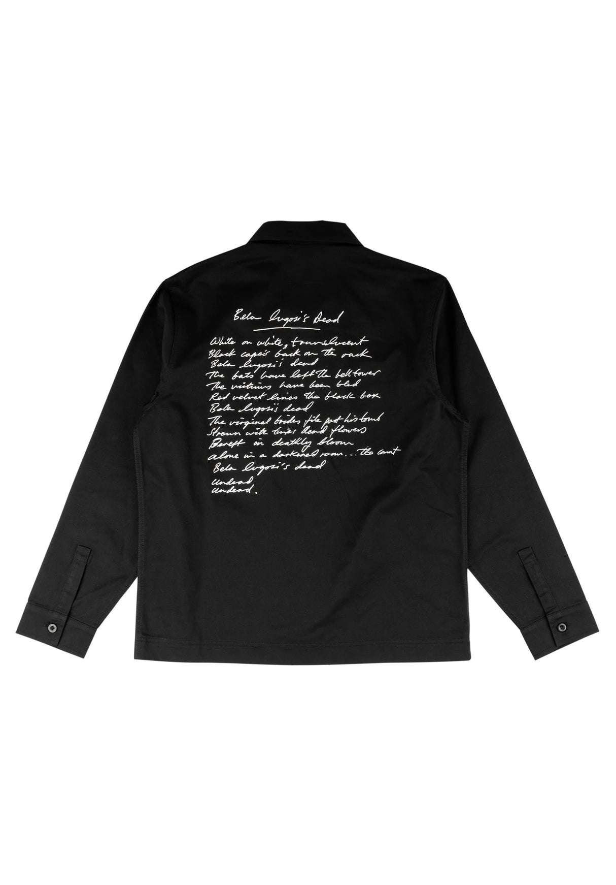 x BAUHAUS Undead Twill Work Shirt black Rueckenansicht