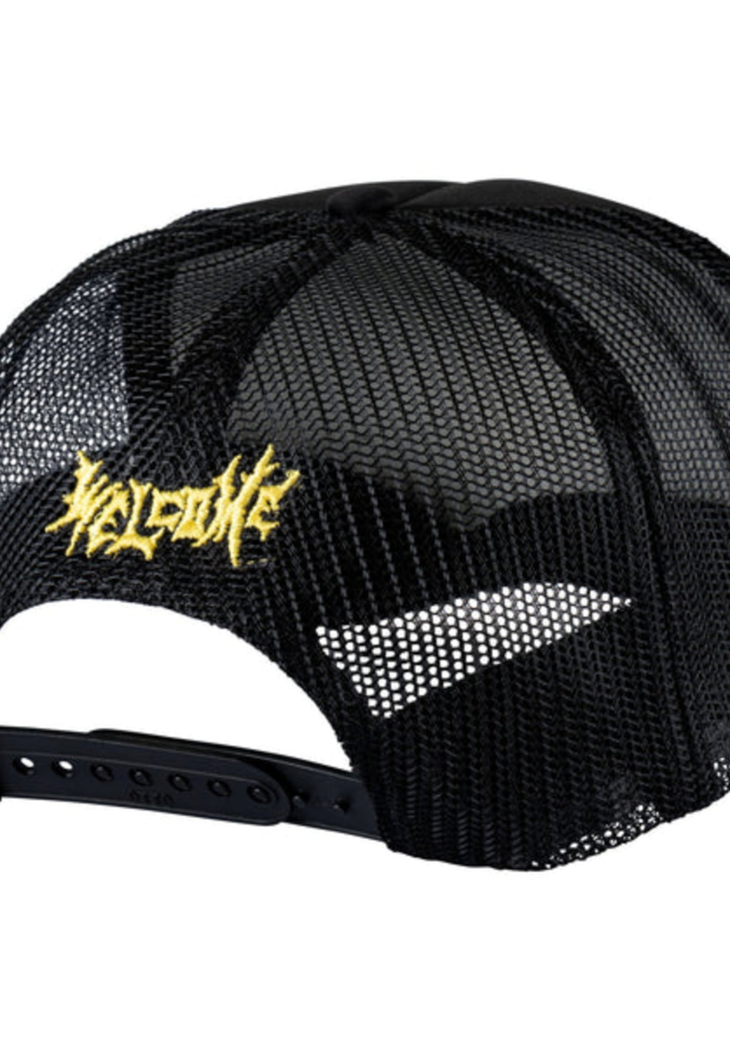 x Beetlejuice Three Times Foam Trucker Hat black Rueckenansicht Zoom Image