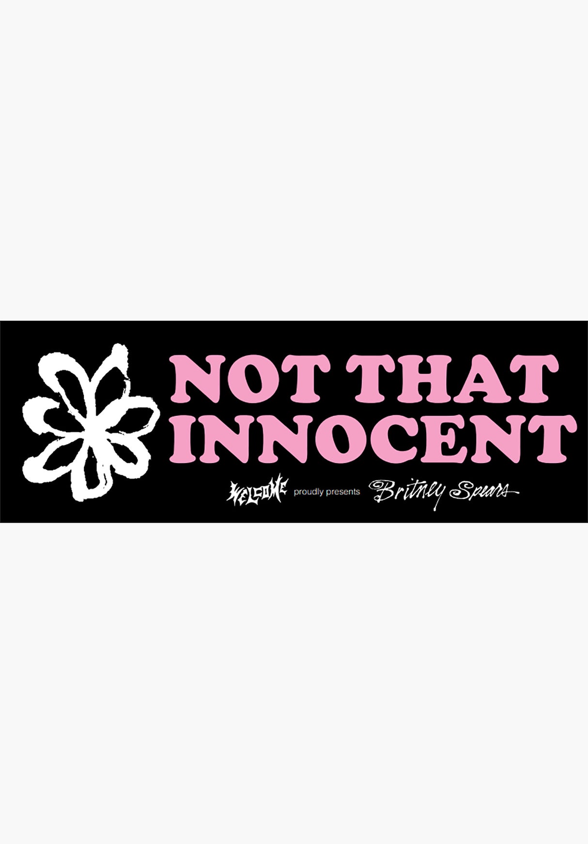 x Britney Spears "Not That Innocent" 8" Sticker black Vorderansicht
