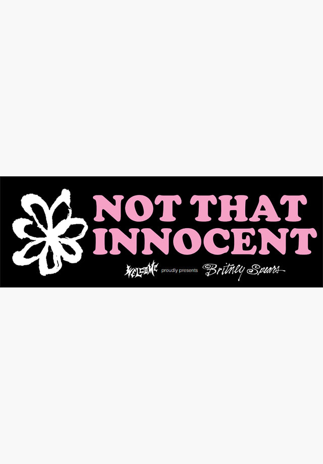 x Britney Spears "Not That Innocent" 8" Sticker black Vorderansicht