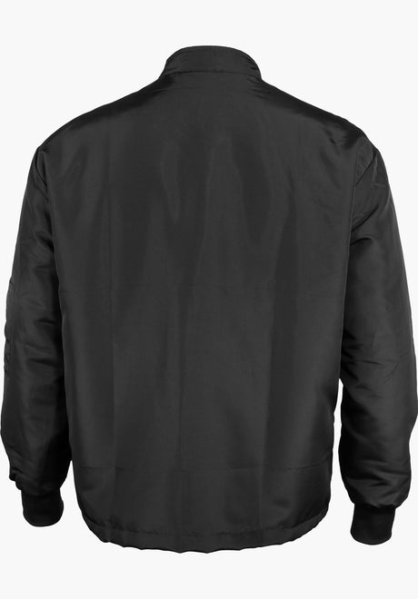 Black & Gold Zip Race Jacket black Rückenansicht