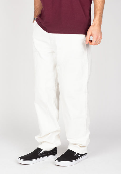 Madison Double Knee Denim white Rückenansicht